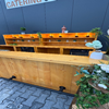 Steigerhouten bar 4 meter en achterkasten