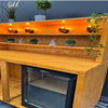 Steigerhouten bar 2 meter en achterkast