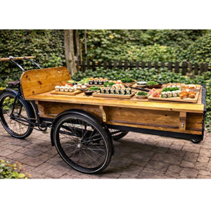 Bakfiets voor verse sushi | hapjes | haring Bakfiets voor verse sushi | hapjes | haring